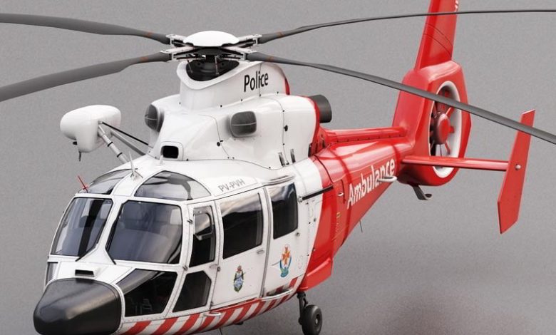 Turbosquid 3D Model Eurocopter AS 365 Air Ambulace free download