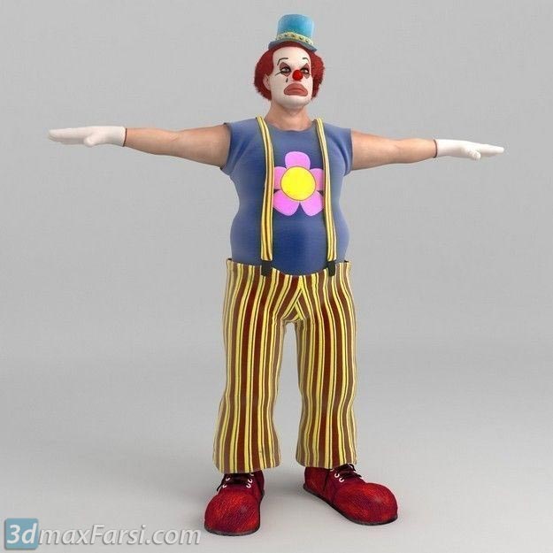 TurboSquid Bobby The Clown free download