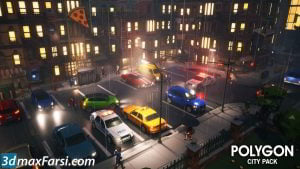 POLYGON – City Pack Low-poly & Complete Colored Lowpoly Standing People car