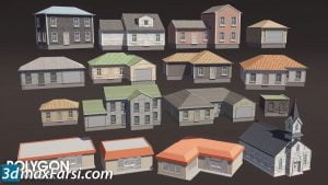 low poly city 3d model free download