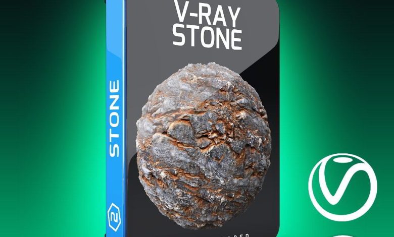 Motion Squared – V-Ray Stone Texture Pack for Cinema 4D free download
