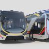 3D Electric Hybrid Trolleybus
