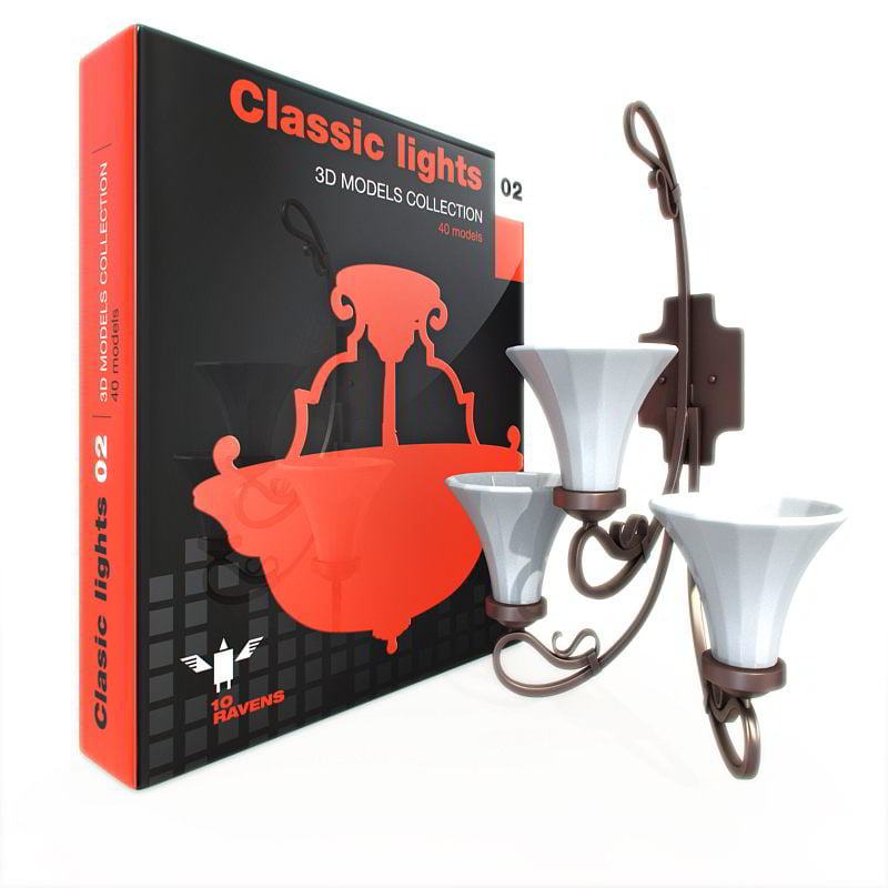 10ravens 3D Models collection vol 022 Classic lights 02