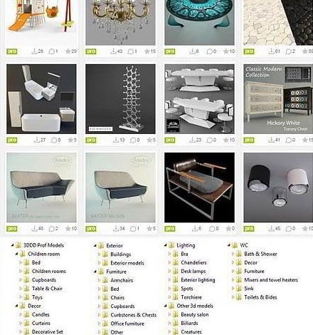 3ddd profi 3d models collection