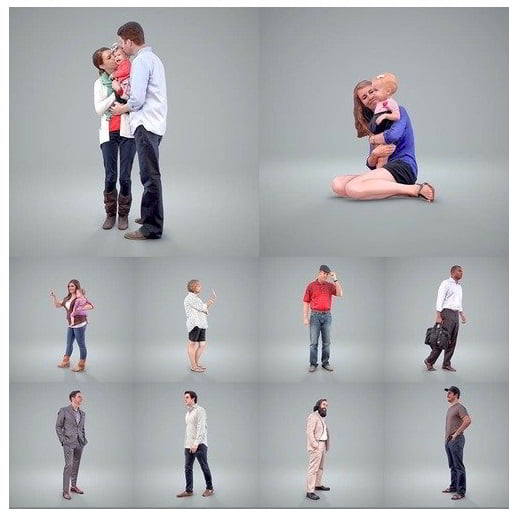 AXYZ Design – Ready-Posed 3D-Human models for Close-Up views download