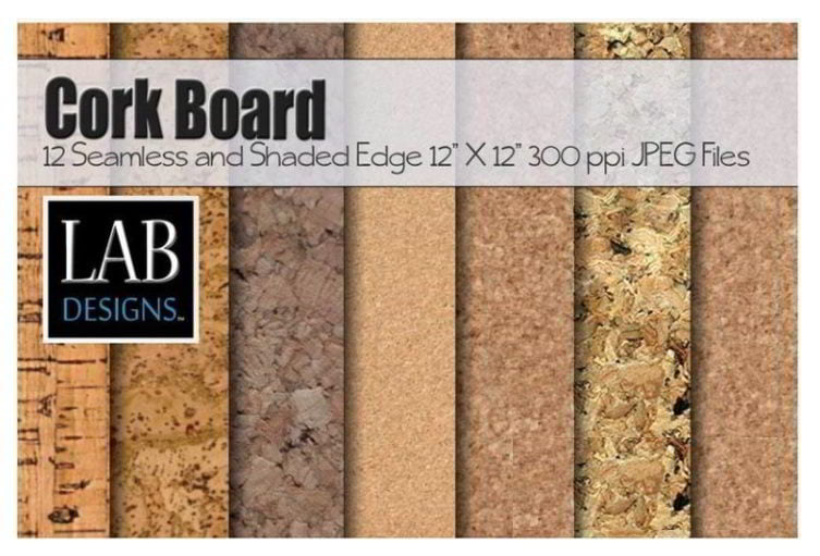 Creativemarket – 12 Cork Board Background Textures