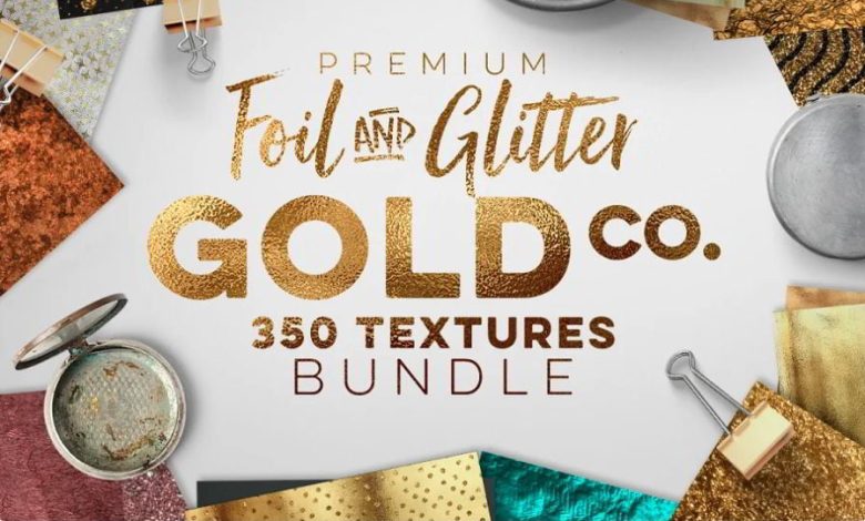 Creativemarket – 350 Gold & Metallic Textures