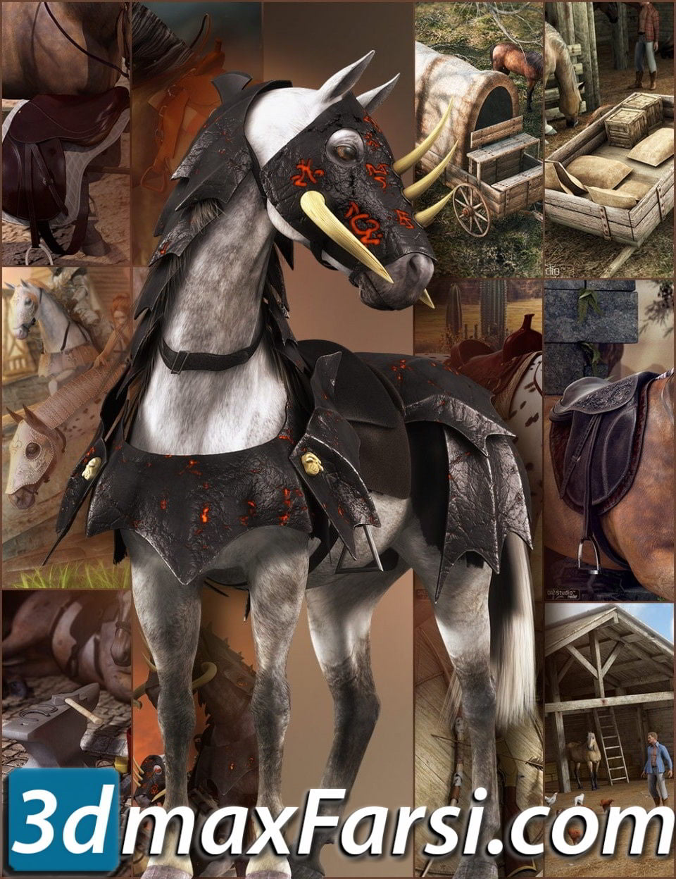 Daz3d, DAZ Horse 2 Pro Bundle free download