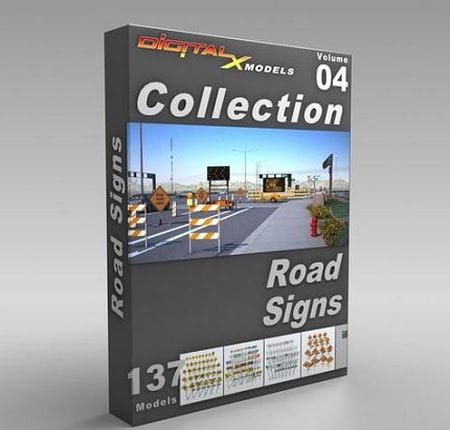 DigitalXModels – Volume 04 – Road Signs free download