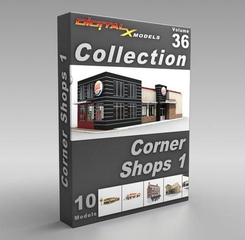 DigitalXModels – Volume 36 – Corner Shops 1 free download