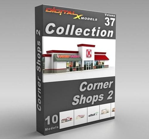 DigitalXModels – Volume 37 – Corner Shops 2 free download
