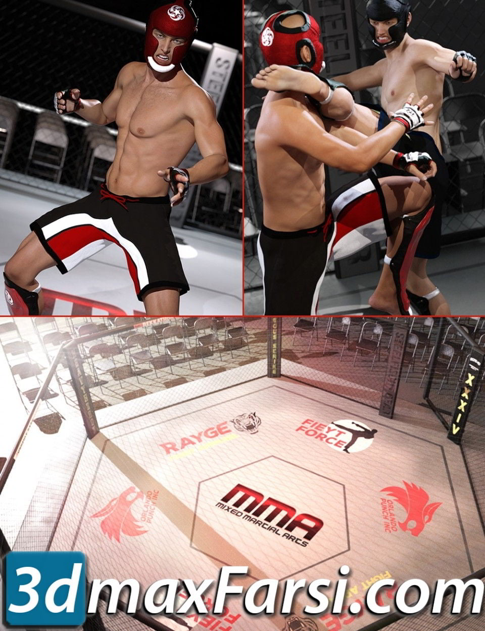 Daz3d, MMA Fighter Bundle free download