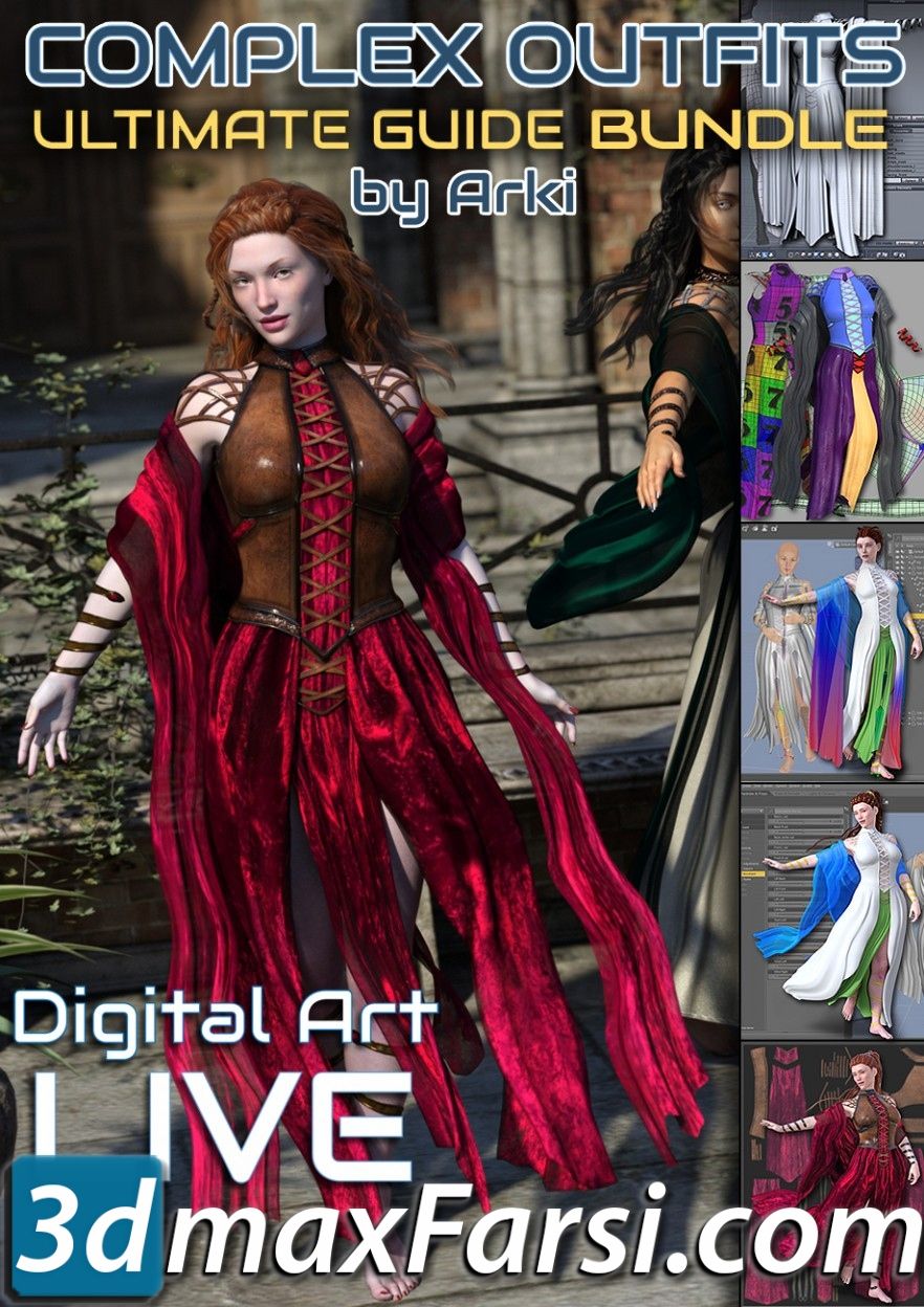 Daz3d, The Ultimate Guide to Creating Complex Outfits Bundle free download