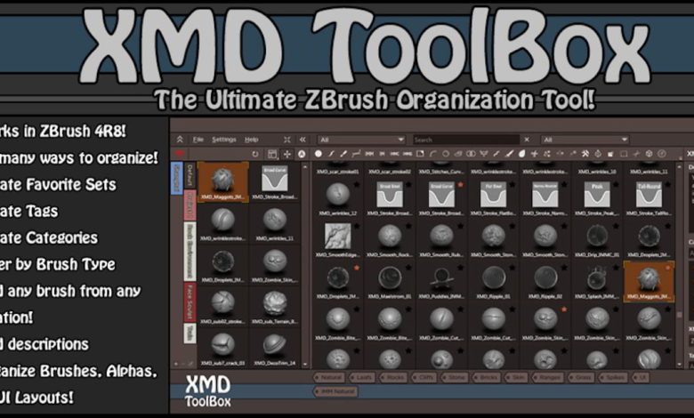 ZBrush XMD ToolBox Plug-in Features download
