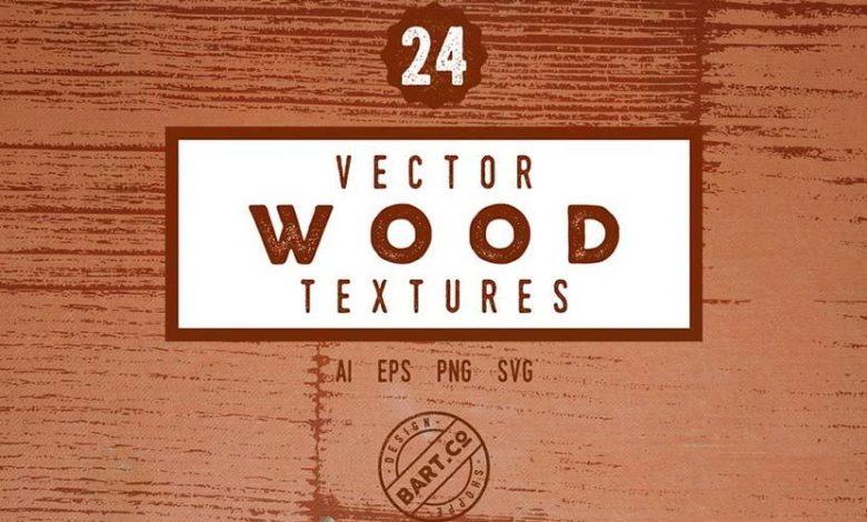 Creativemarket 24 Vector Wood Textures free download