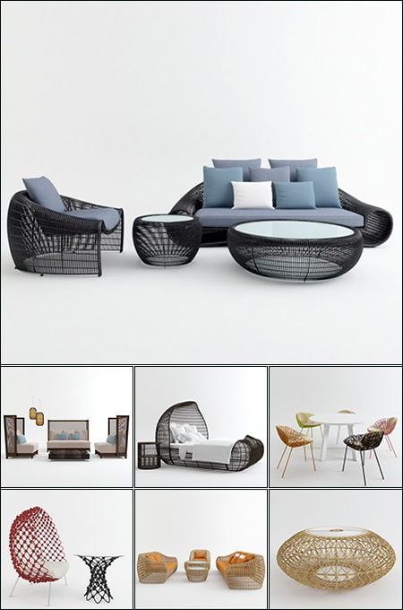3d66 3D Models Outdoor Furniture Collection free download