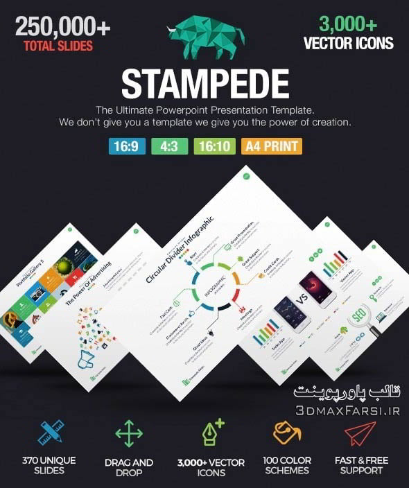 graphicriver: Stampede – Multipurpose Powerpoint Template