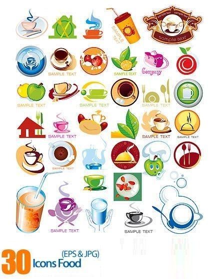 Icons Food : jpg, eps free download