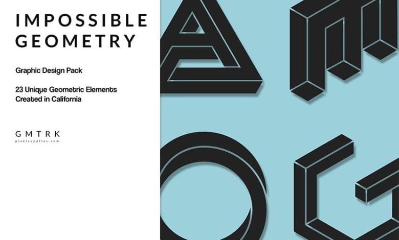 Creativemarket Impossible Geometry Design Kit free download