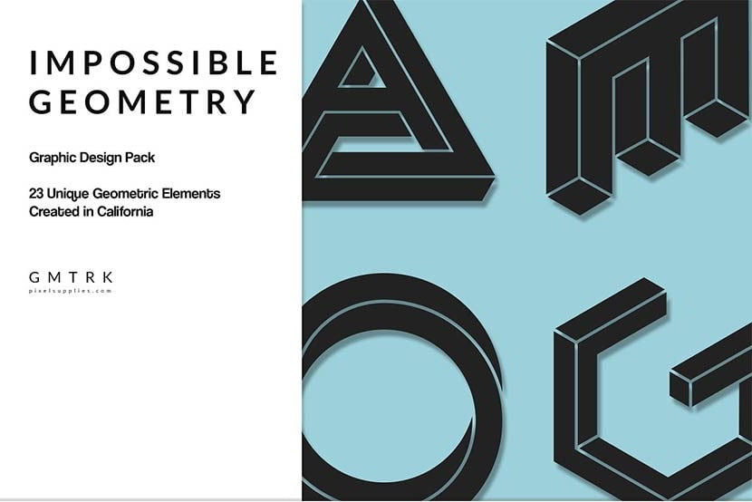 Creativemarket Impossible Geometry Design Kit free download