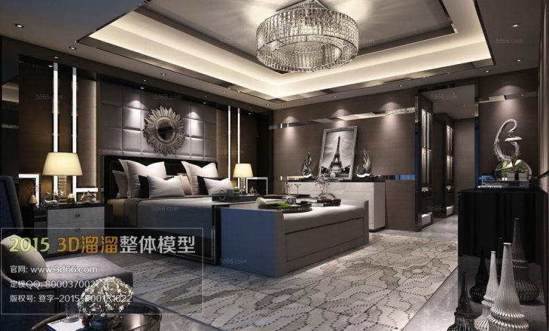 Modern Bedroom Style 3D66 Interior 2015 free download