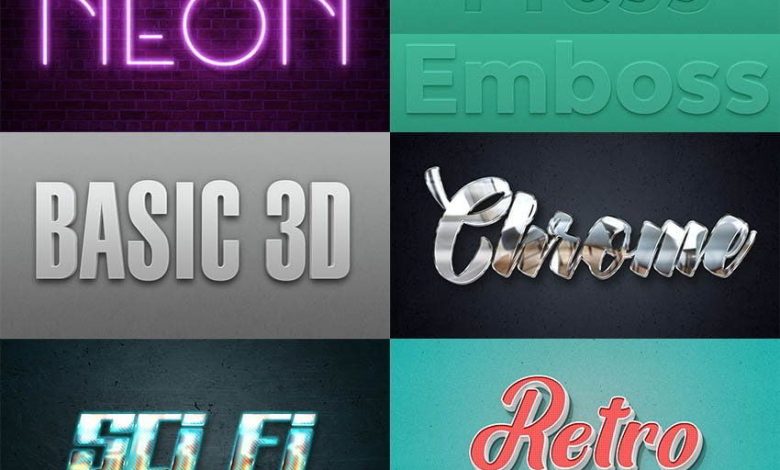 10 Layer Style Text Effects free download