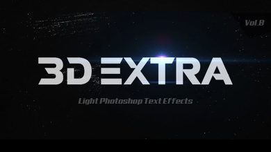 10 3d extra light text effects
