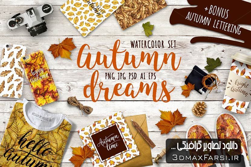 Autumn leaves pattern and texture background free download