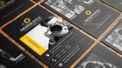 Elegant photography business card free download