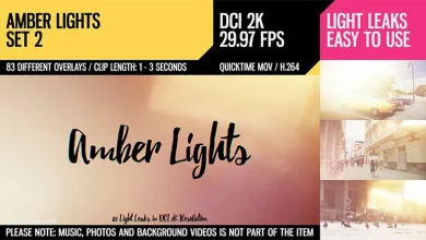 Videohive : Amber Lights (4K Set 2) free download