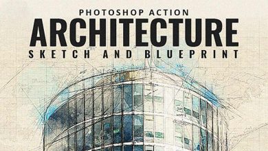 Graphicriver : Architecture Sketch and Blueprint Photoshop Action free download