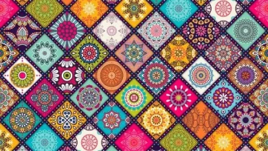 Boho style pattern Vector free download