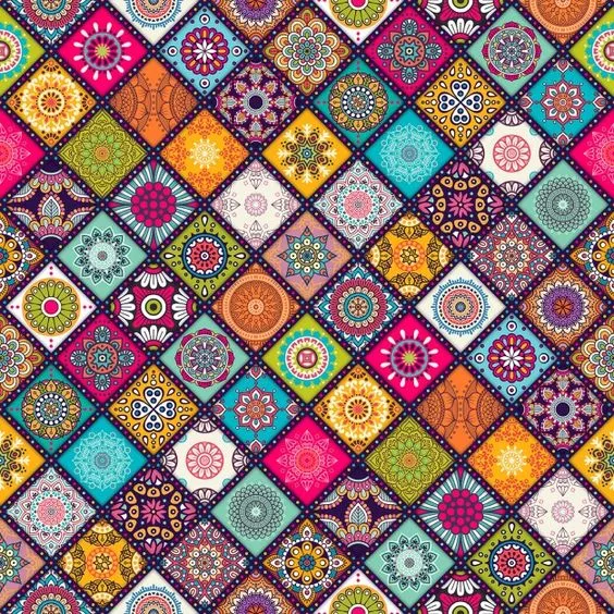 Boho style pattern Vector free download