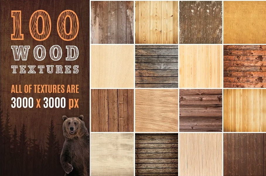 Creativemarket - 100 Real Wood Textures free download
