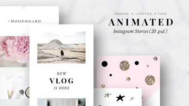 Creativemarket - Animated Instagram Stories – Pink & Gold free download