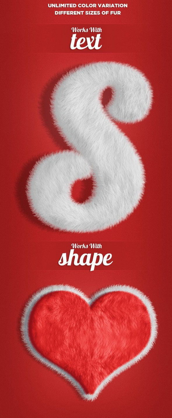 Graphicriver : Fur Generator (Photoshop . Actions . Text Effects)