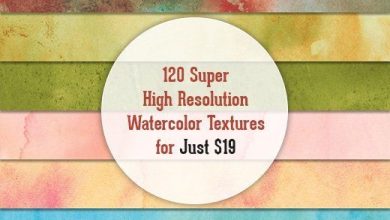 inkydeals 120 Super High Resolution Watercolor Textures free download