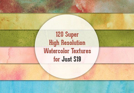 inkydeals 120 Super High Resolution Watercolor Textures free download