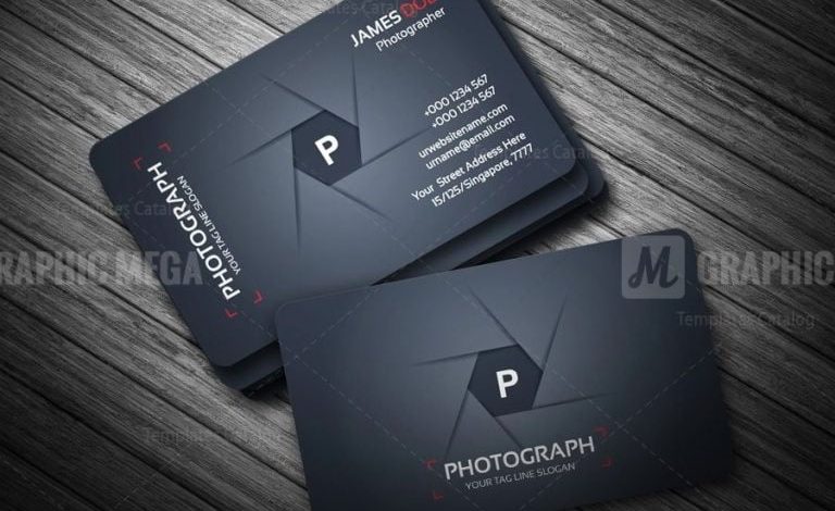 Photographer Business Card Template free download