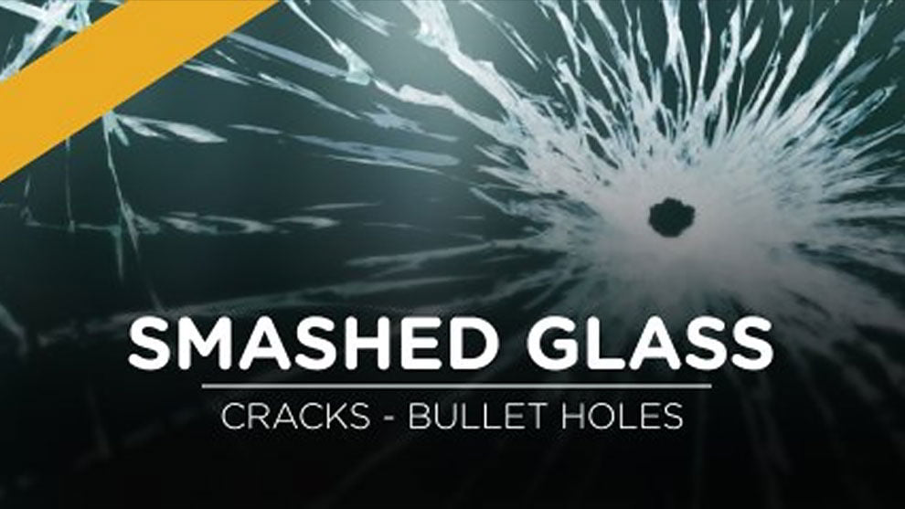Graphics crate – Smashed Glass Effects Pack free download