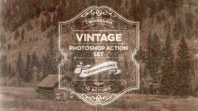 Creativemarket : Vintage Effect Photoshop Action Set