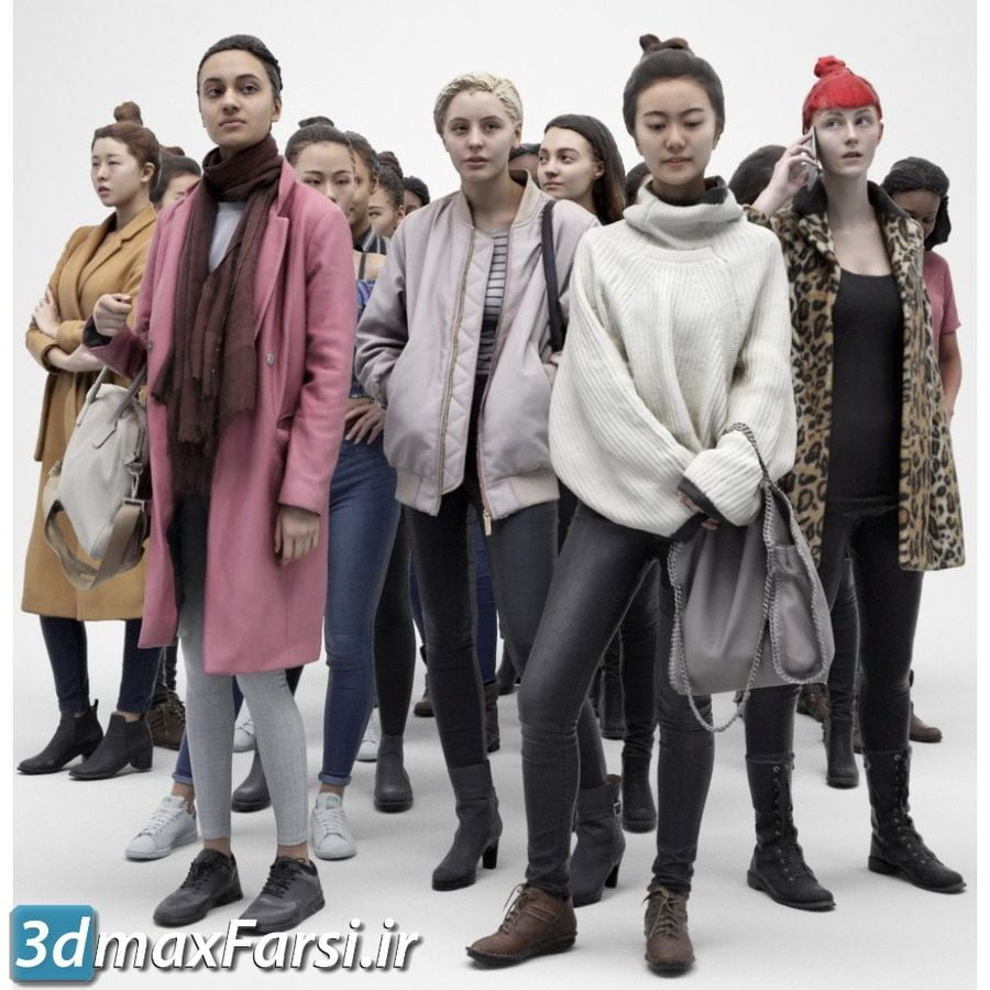 3D Scan Store – Females Archviz People Scanned