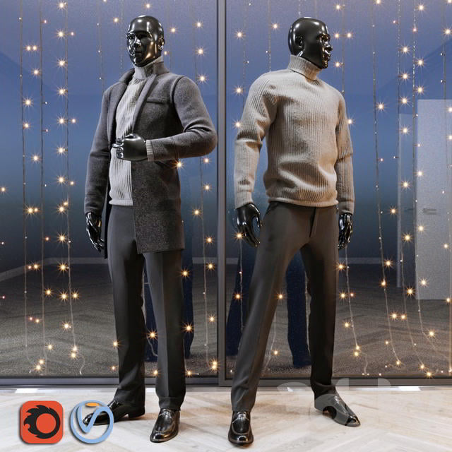 3dsky – Male mannequin set 2 free download