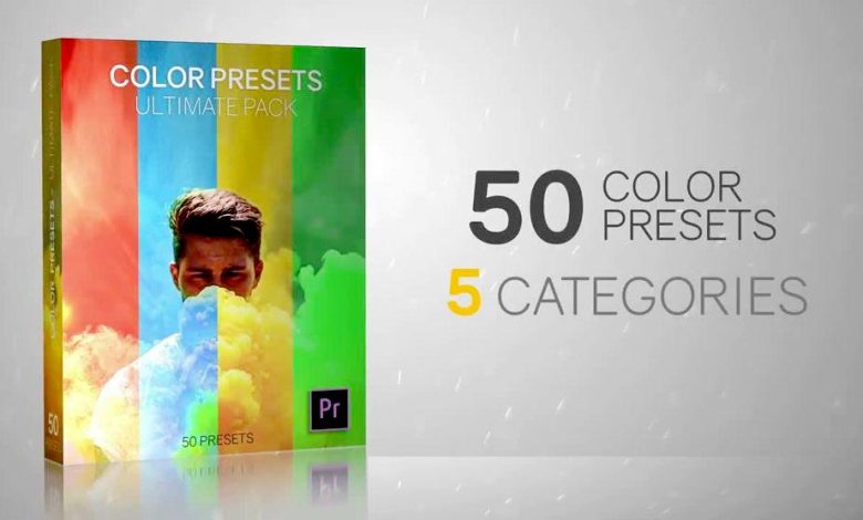 Motion Array – 50 Color Presets - Ultimate Pack - Premiere Pro Presets free download
