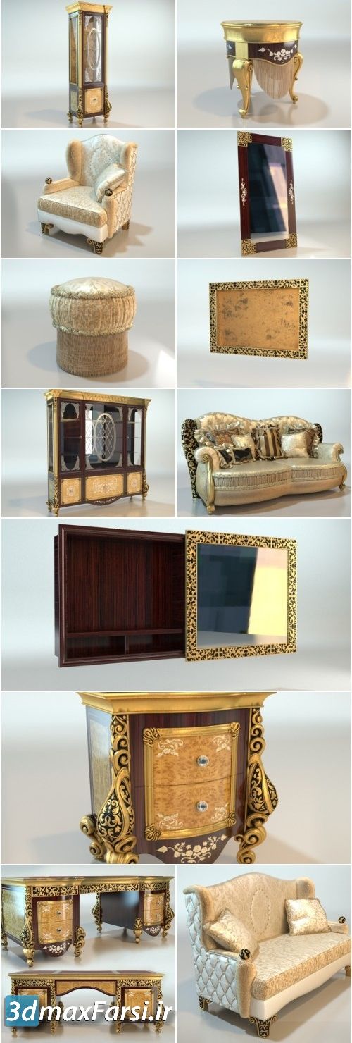 AR Arredamenti Royalpalace 3D Models Bundle furniture
