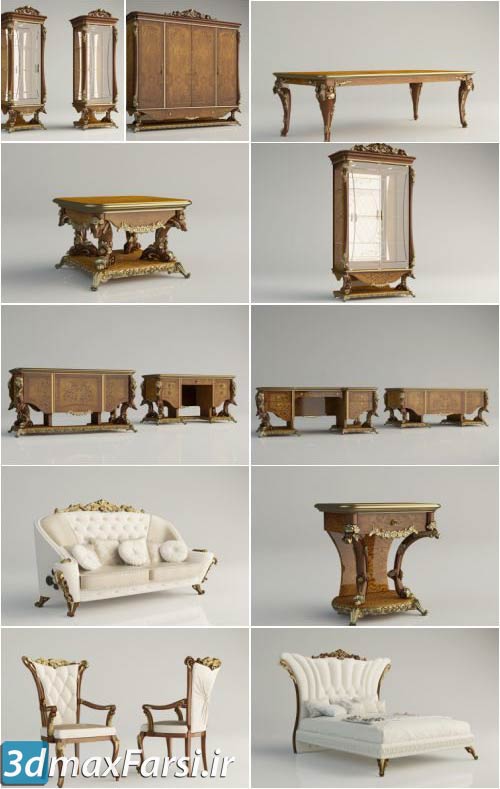 luxury furniture & furniture AR ARREDAMENTI Dolcevita 3D Models Bundle