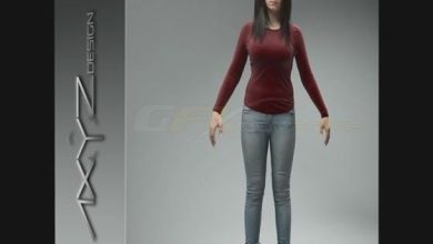 AXYZ Design High Quality Rigged 3D Woman free download