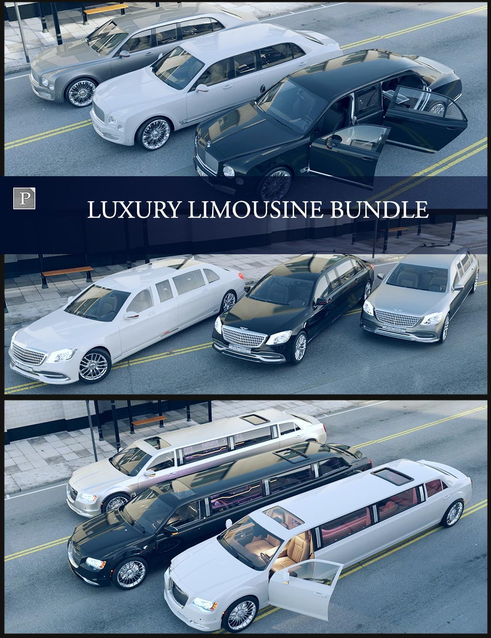 Daz3d – Luxury Limousine Bundle free download