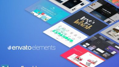 Elements.envato : Glass Columns Logo free download