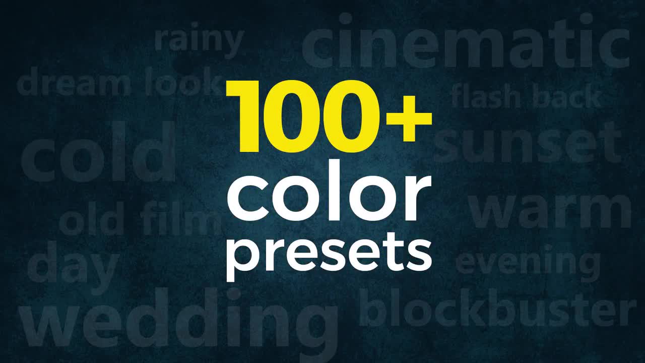 Motion Array – 100+ Color Presets - Premiere Pro Presets free download